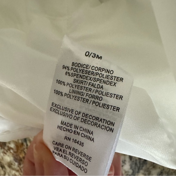 NWT Biscotti Baby White Formal Dress 0/3 Months - Picture 4 of 8